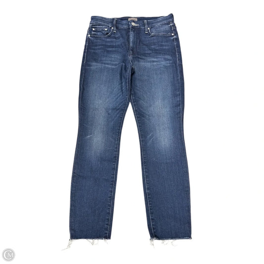 Jeans Skinny By Mother Jeans In Blue Denim, Size: 10