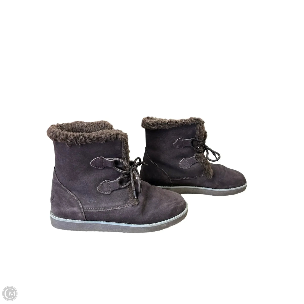 Boots Snow By Clothes Mentor In Brown, Size: 10