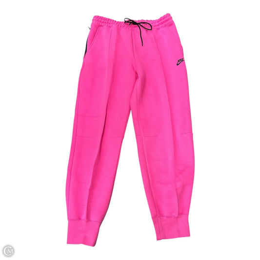 Athletic Pants By Nike Apparel In Pink, Size: L