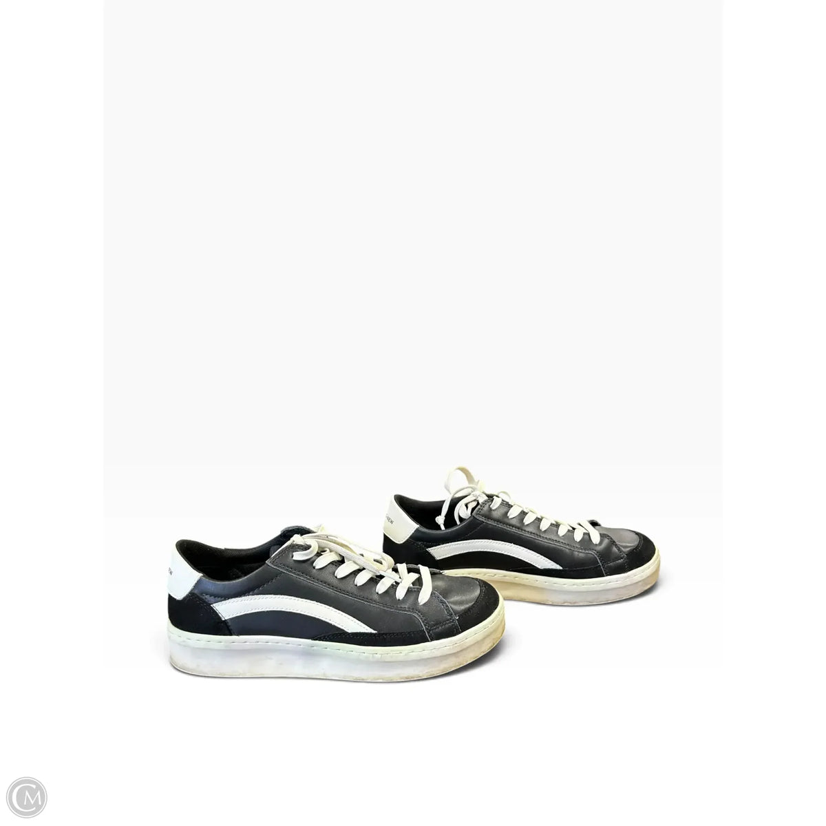 Shoes Sneakers Platform By Cmc In Black & White, Size: 9