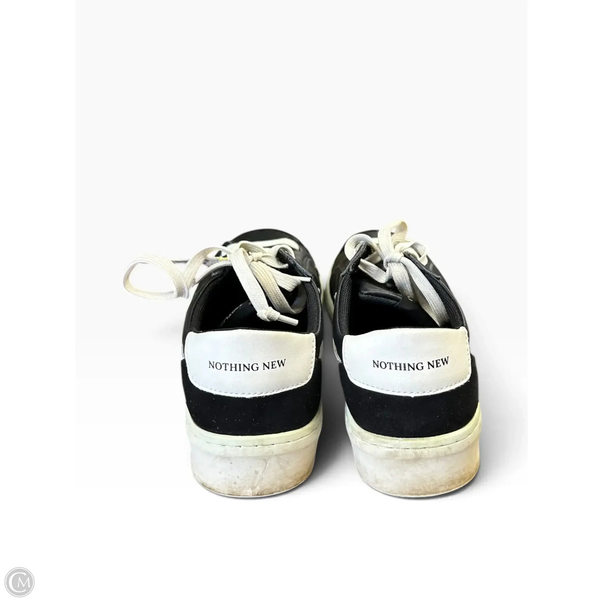 Shoes Sneakers Platform By Cmc In Black & White, Size: 9