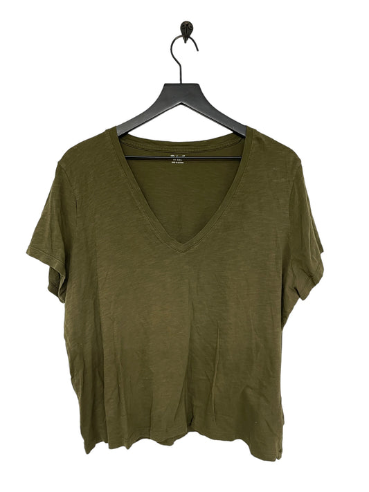 Green Top Short Sleeve Basic Madewell, Size Xxl