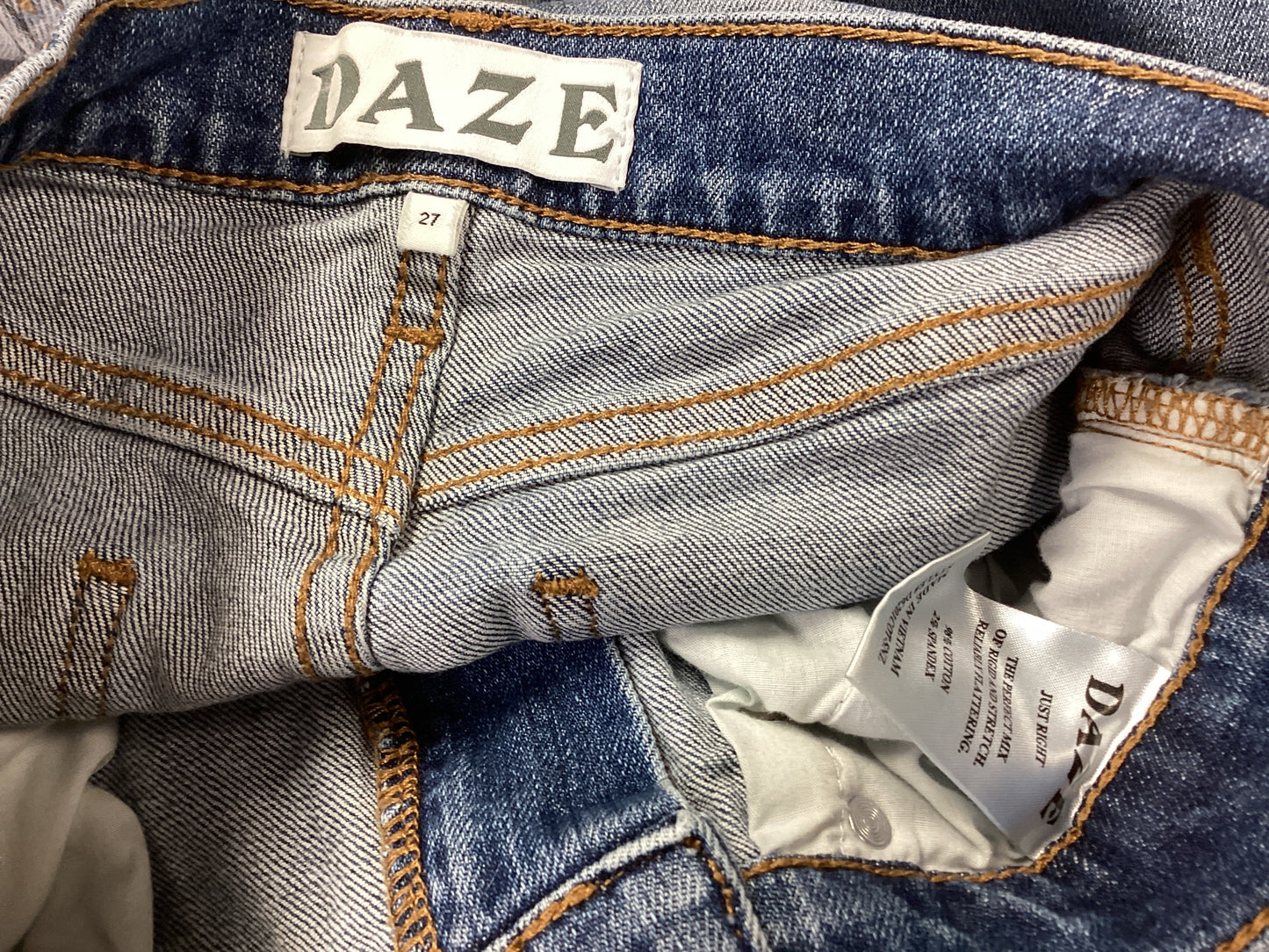 Blue Denim Jeans Straight Daze, Size 4