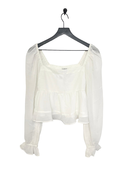 White Top Long Sleeve Abercrombie And Fitch, Size M