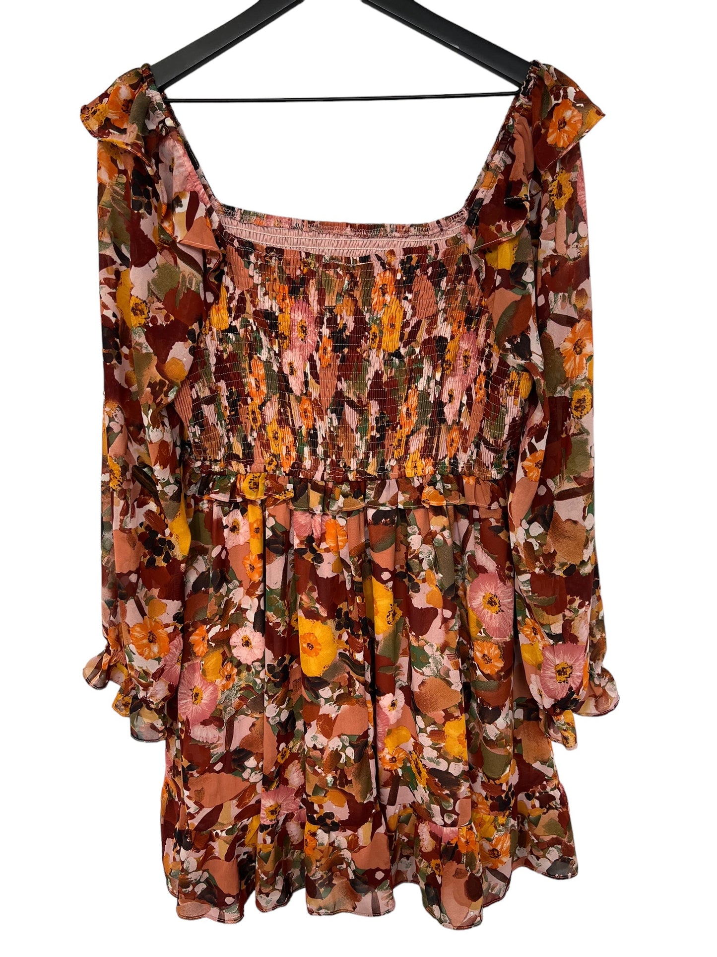 Dress Casual Short By Jodifl In Floral Print, Size: L