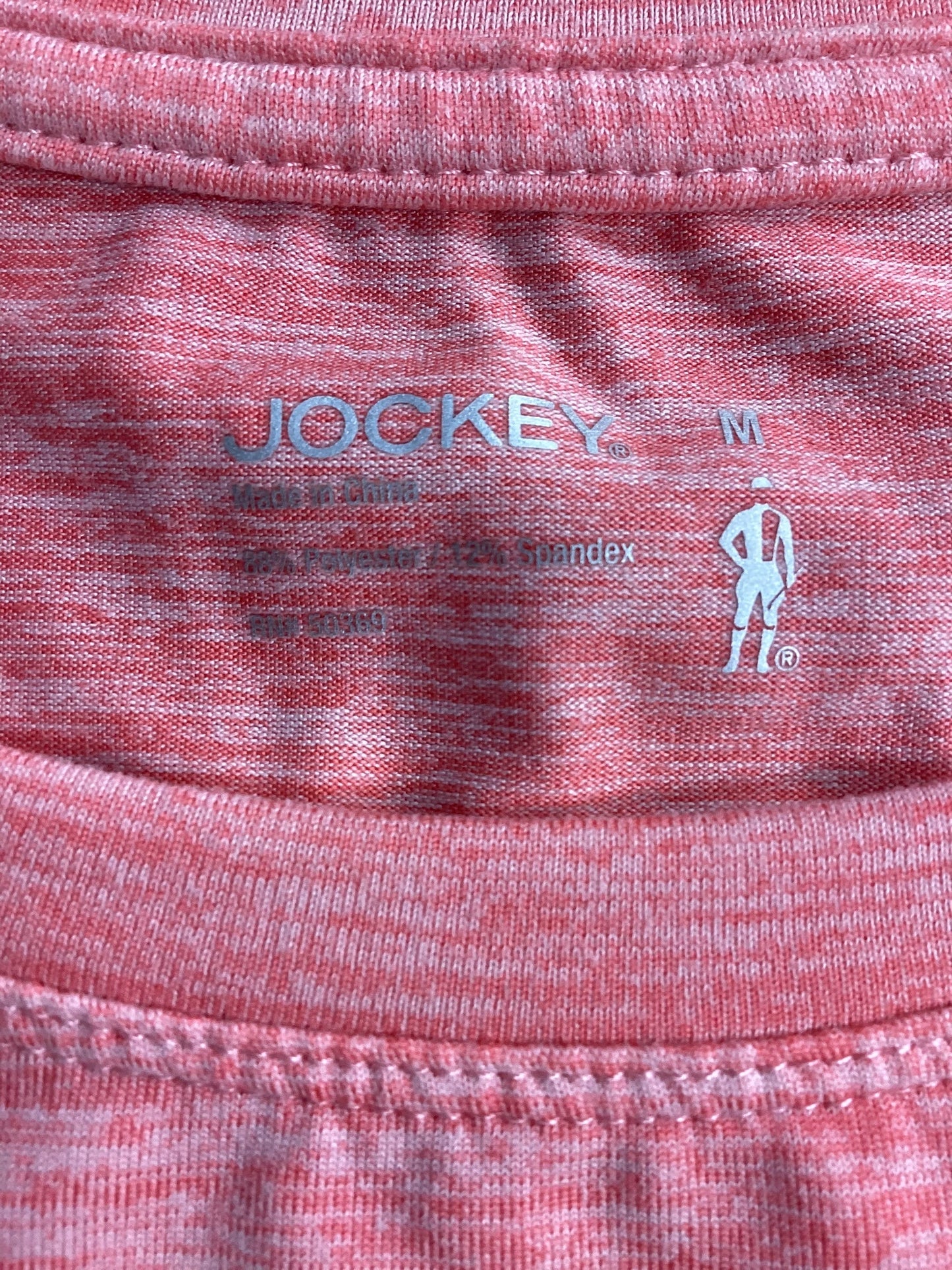 Athletic Top Short Sleeve By Jockey In Pink, Size: M