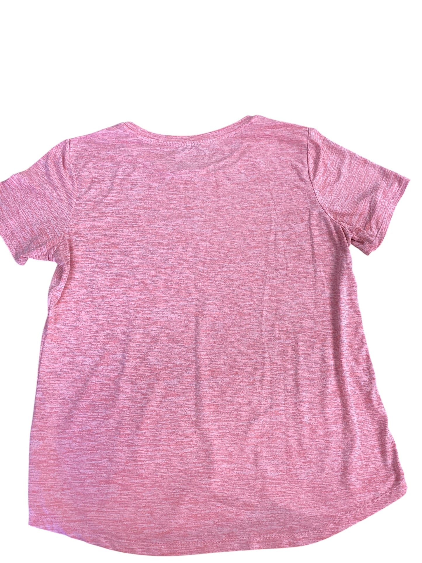 Athletic Top Short Sleeve By Jockey In Pink, Size: M