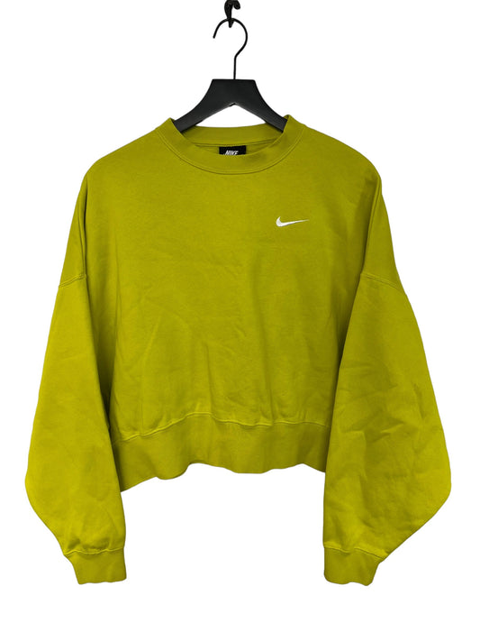 Sweatshirt Crewneck By Nike Apparel In Chartreuse, Size: M