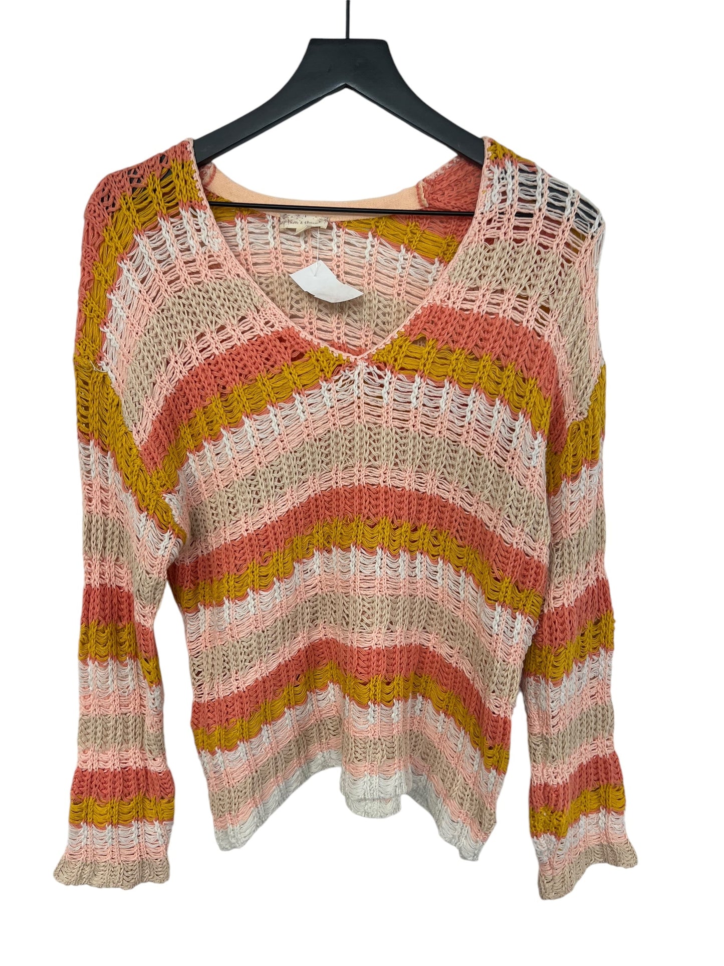 Sweater By Hem & Thread In Multi-colored, Size: S