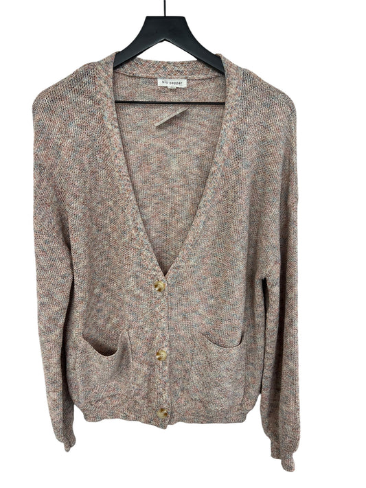 Sweater Cardigan By Blu Pepper In Multi-colored, Size: M