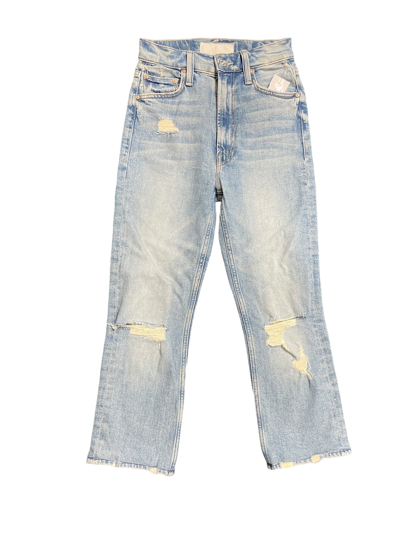 Jeans Straight By Mother Jeans In Blue Denim, Size: 0