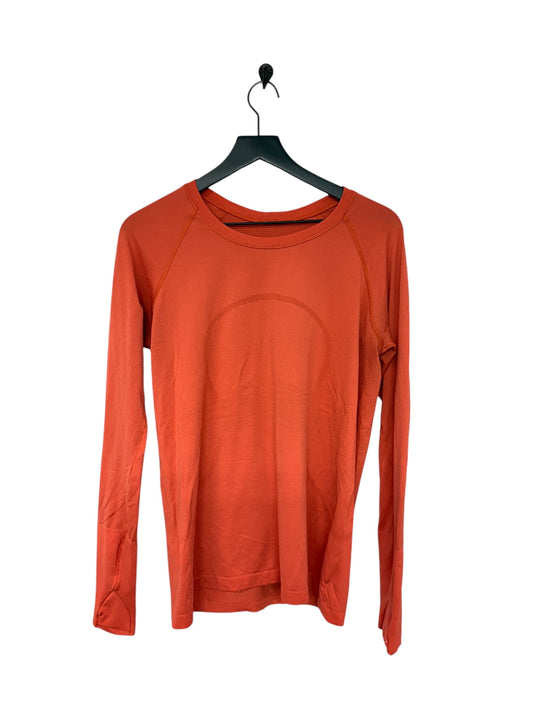 Athletic Top Long Sleeve Crewneck By Lululemon In Ombre Print, Size: 10