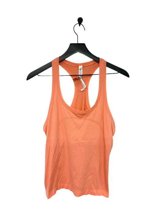 Athletic Tank Top By Lululemon In Orange, Size: 10