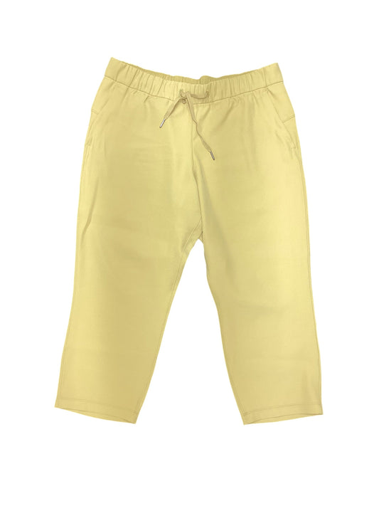 Athletic Pants By Lululemon In Yellow, Size: 12