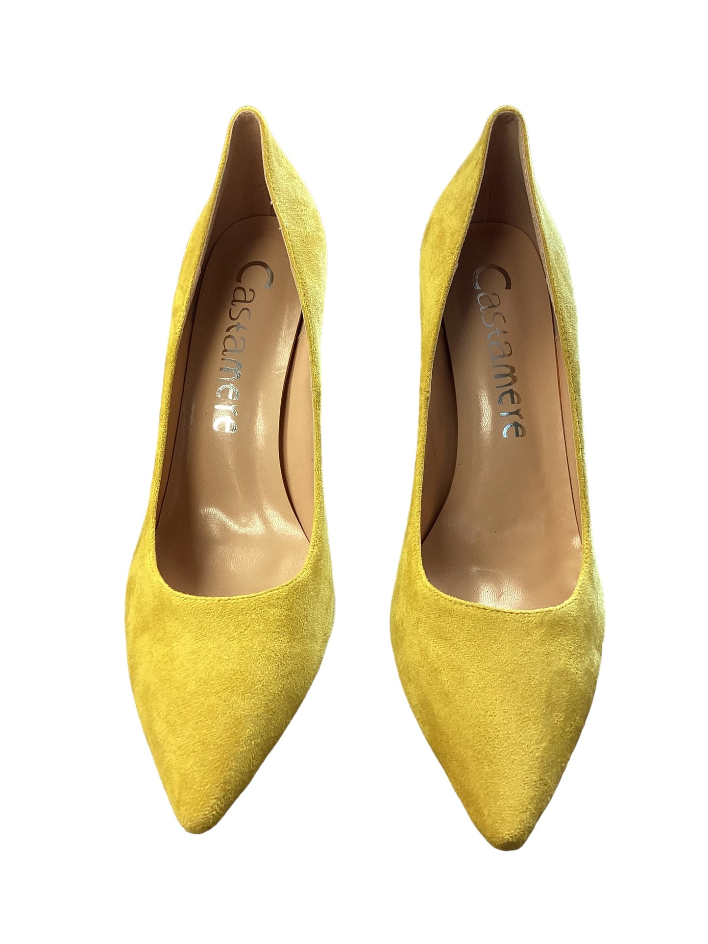 Yellow Shoes Heels Stiletto Clothes Mentor, Size 11