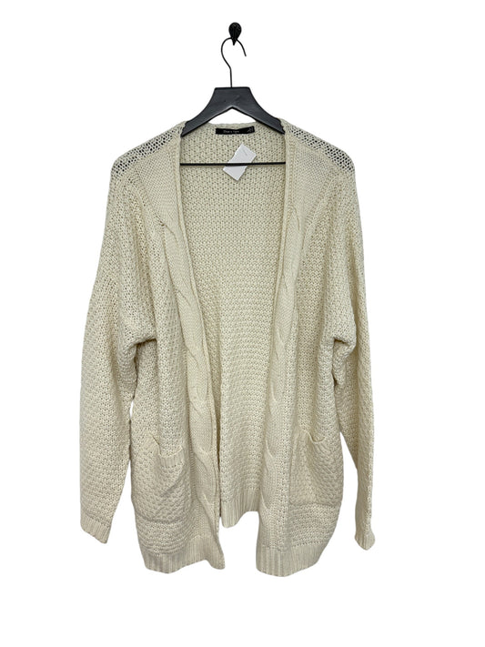 Sweater Cardigan By Doe & Rae In Cream, Size: L