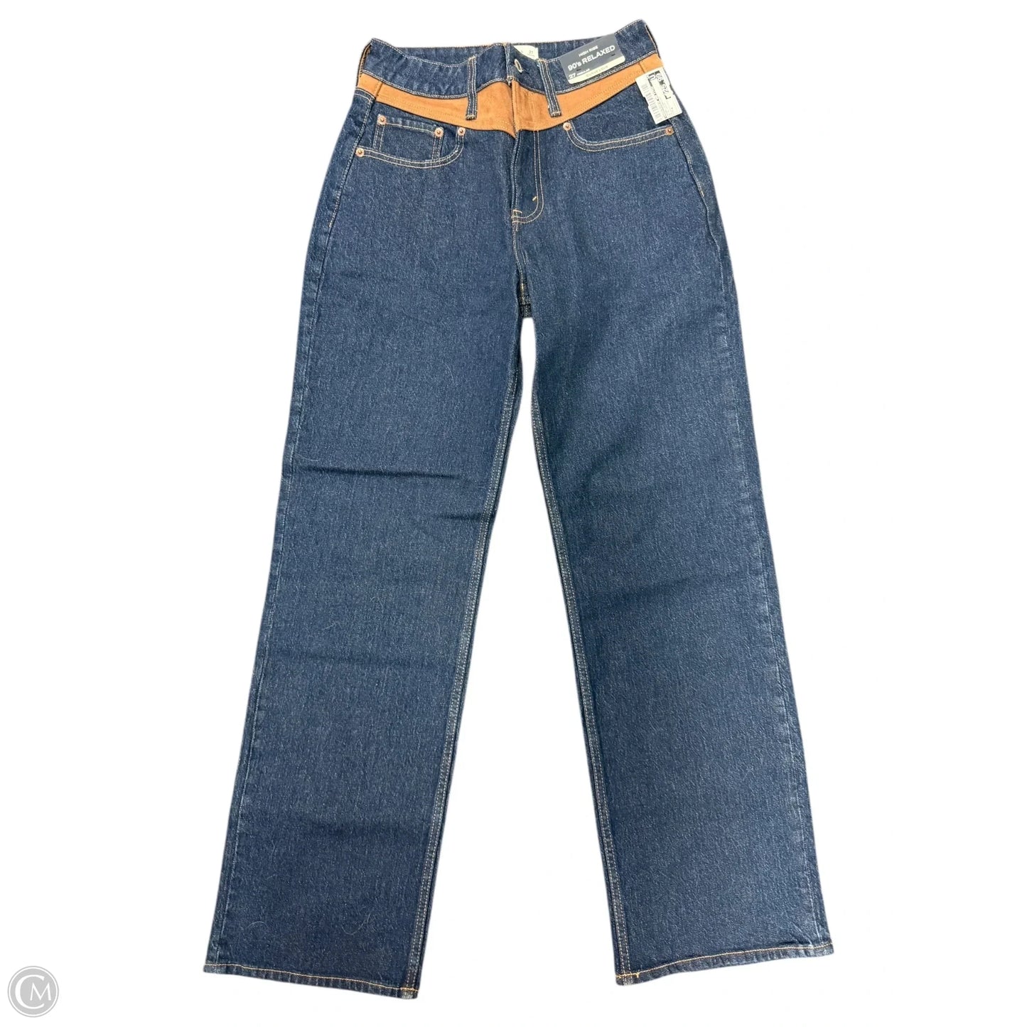 Jeans Straight By Abercrombie And Fitch In Blue Denim, Size: 4