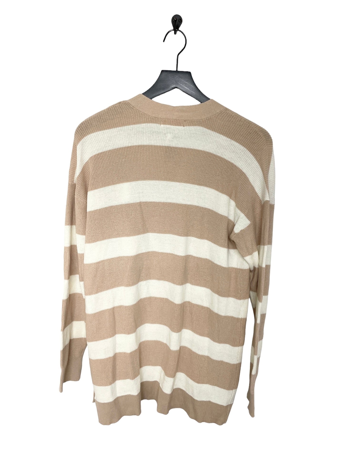 Brown & Cream Sweater Cardigan 89th And Madison, Size S