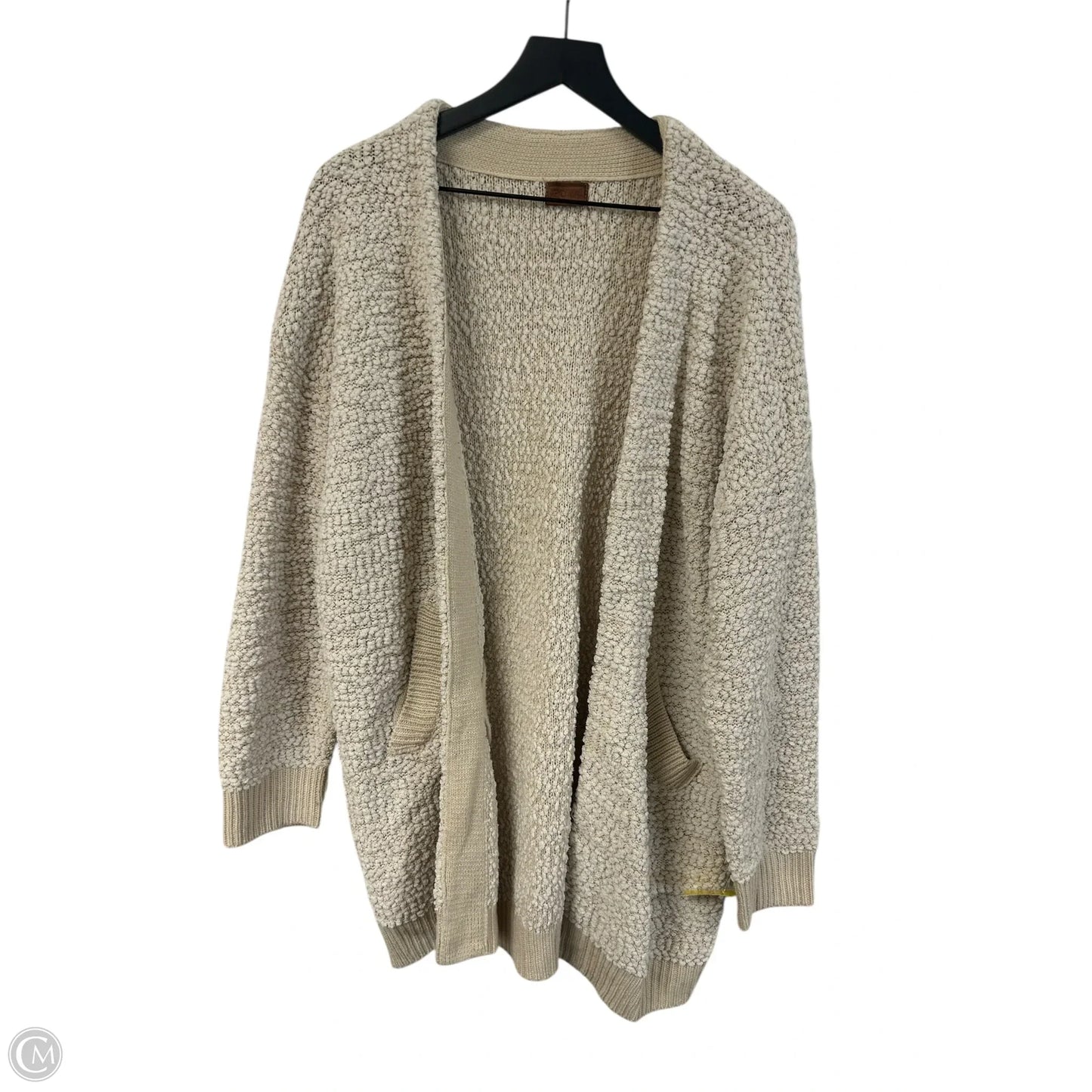 Sweater Cardigan By Pol In Cream, Size: L