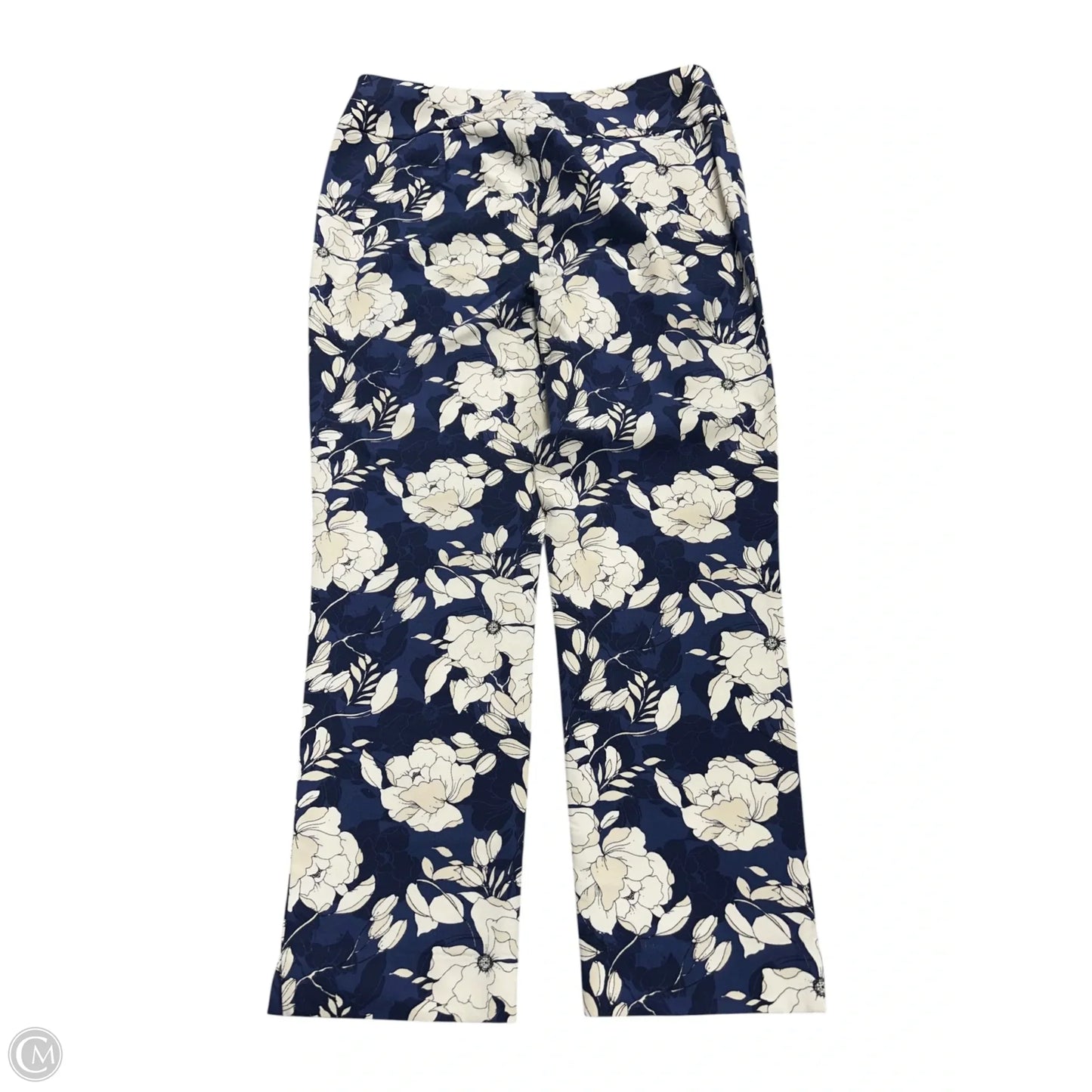 Pants Cropped By Chicos In Floral Print, Size: 0p