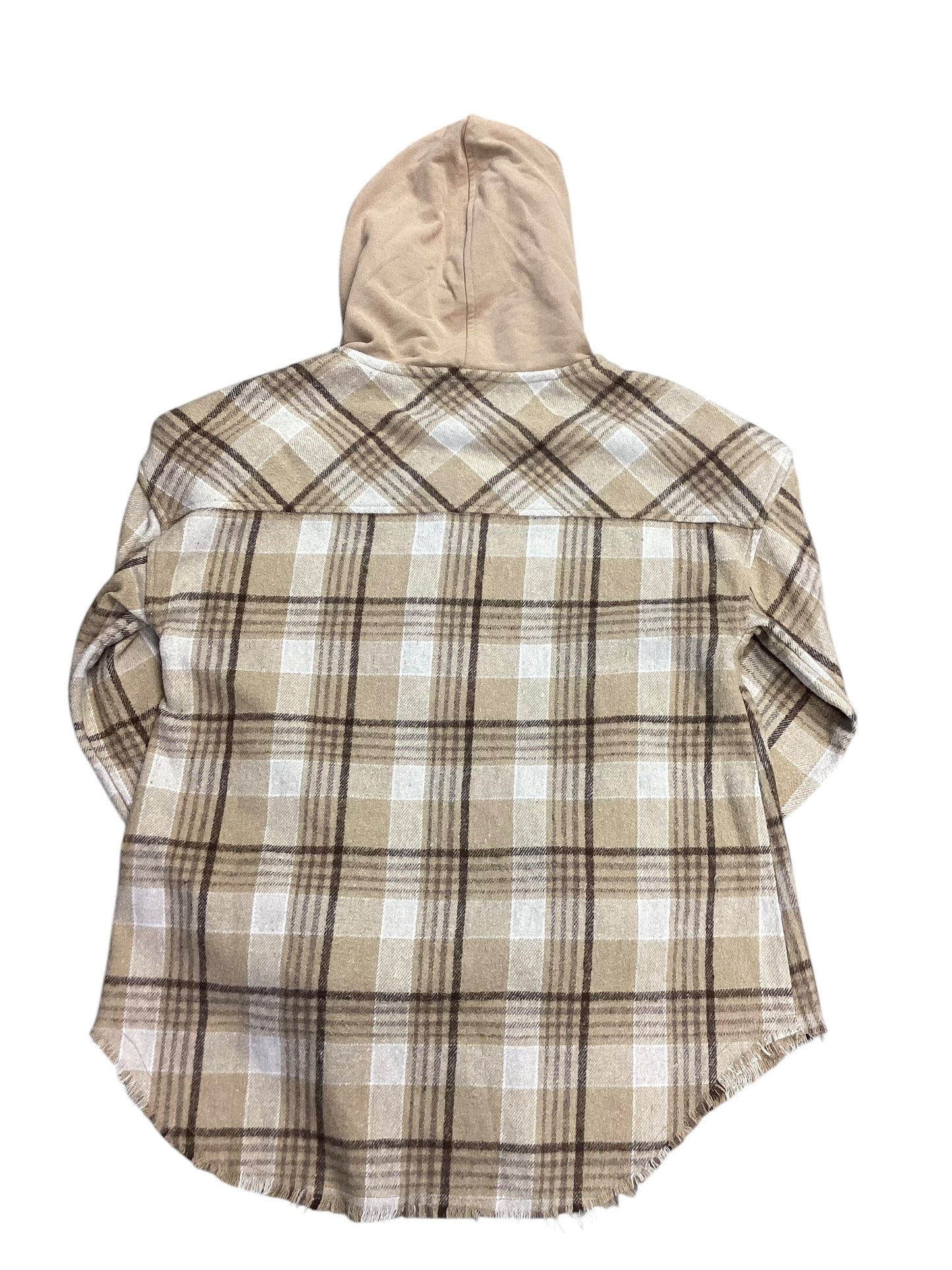 Jacket Shirt By Clothes Mentor In Plaid Pattern, Size: S