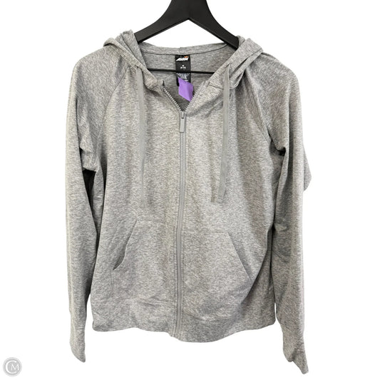 Athletic Jacket By Avia In Grey, Size: M