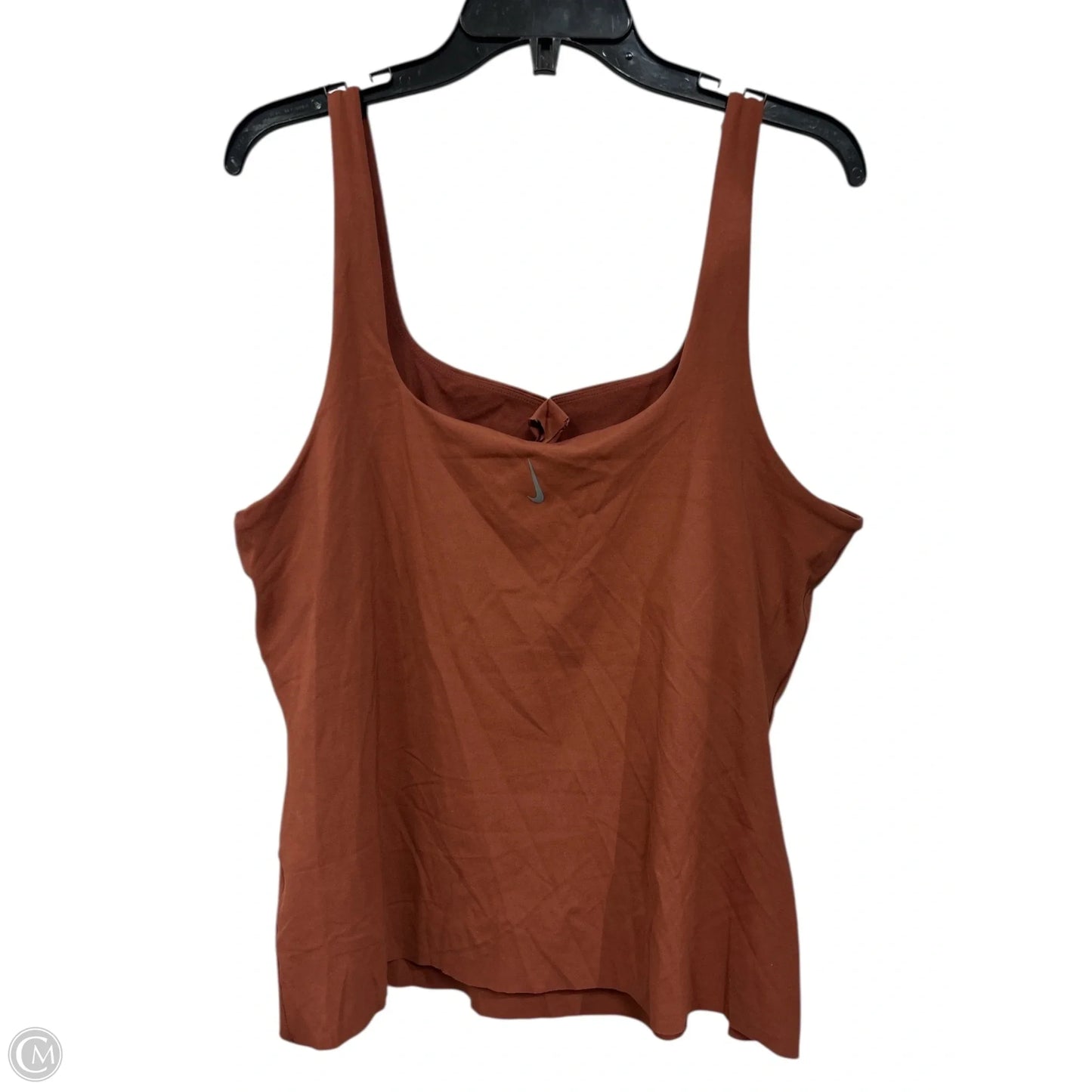Athletic Tank Top By Nike In Brown, Size: 1x