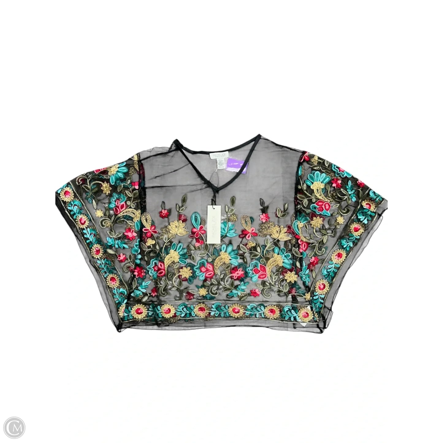 Top Short Sleeve By Rachel Zoe In Floral Print, Size: Osfm