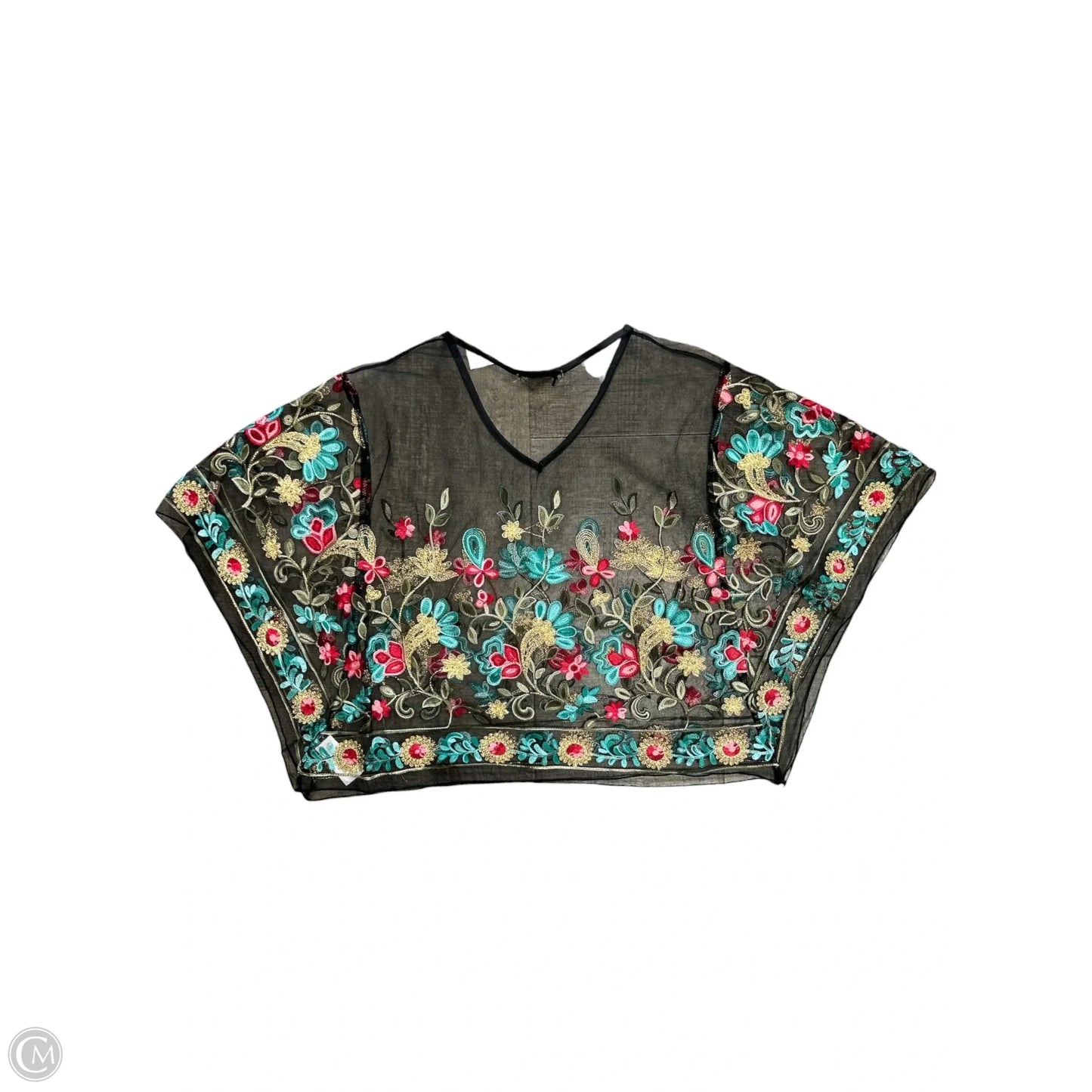 Top Short Sleeve By Rachel Zoe In Floral Print, Size: Osfm