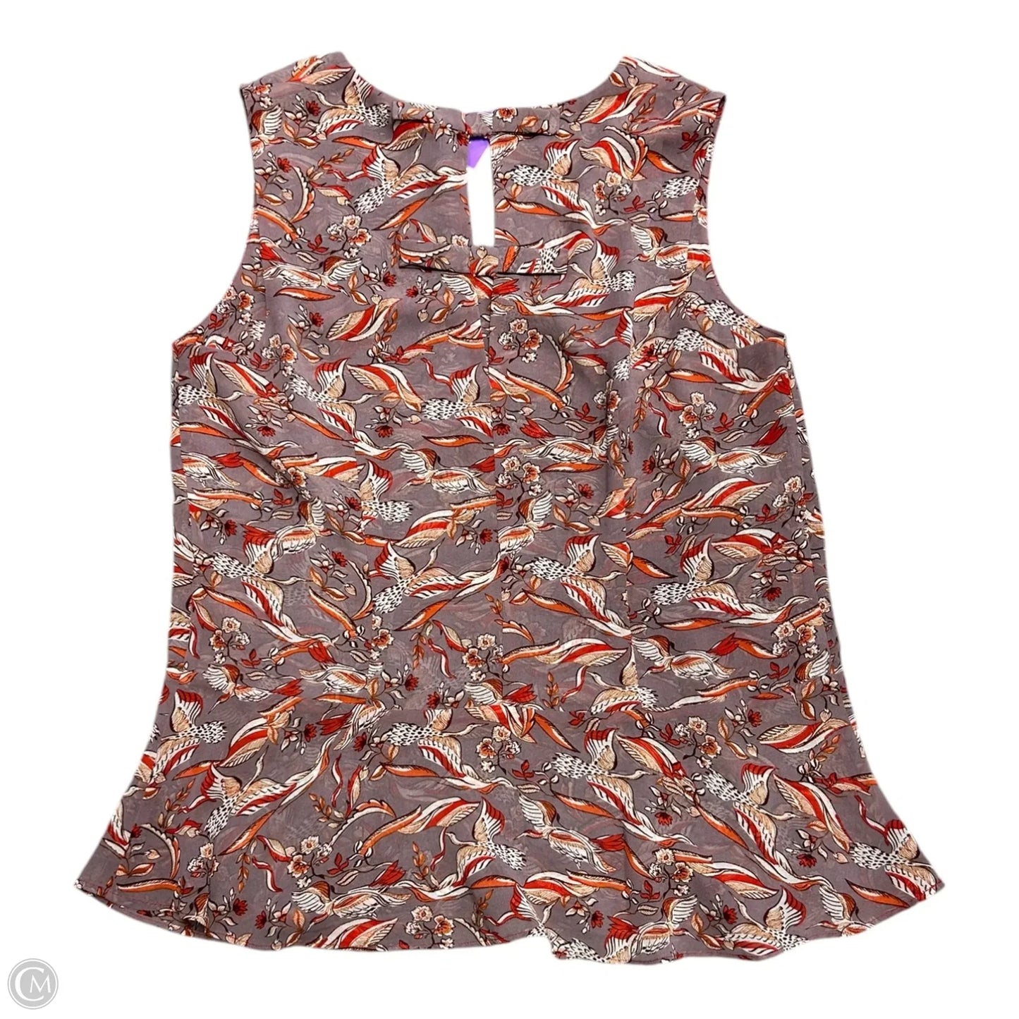 Top Sleeveless By Cabi In Purple & Red, Size: M