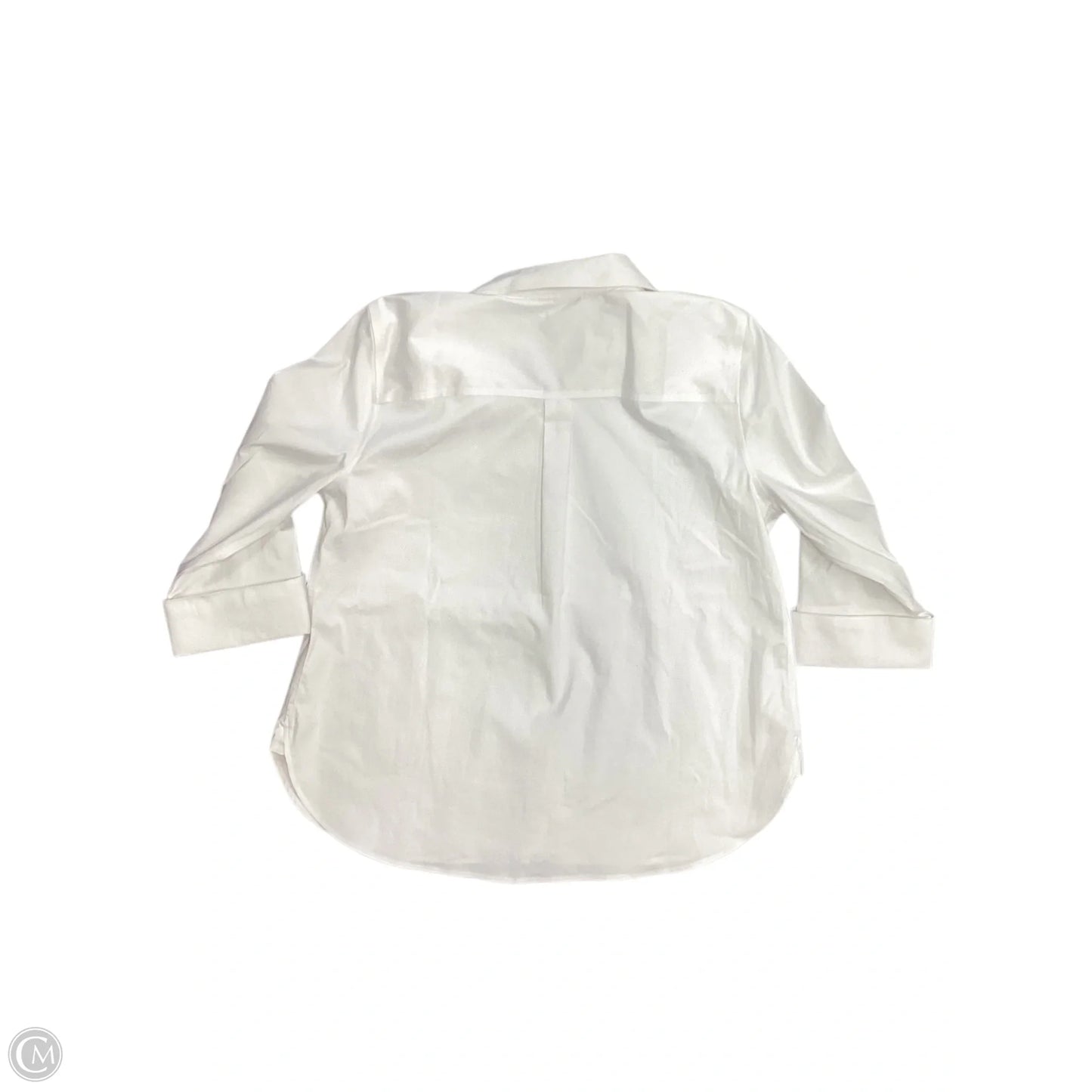 Blouse 3/4 Sleeve By Chicos In White, Size: 14