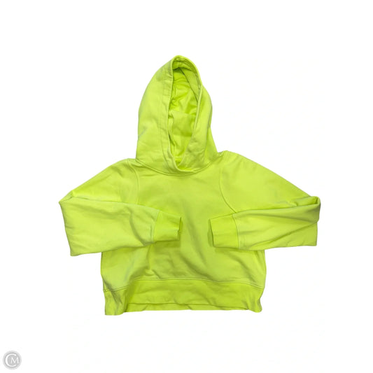 Athletic Sweatshirt Hoodie By Lululemon In Chartreuse, Size: S