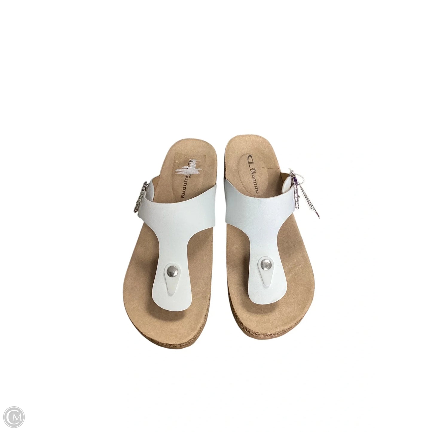 Sandals Heels Wedge By Cl By Chinese Laundry In White, Size: 10