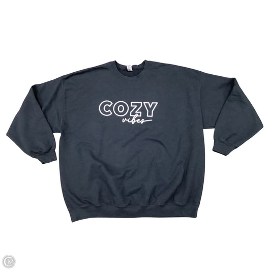 Sweatshirt Crewneck By Gildan In Black, Size: 3x