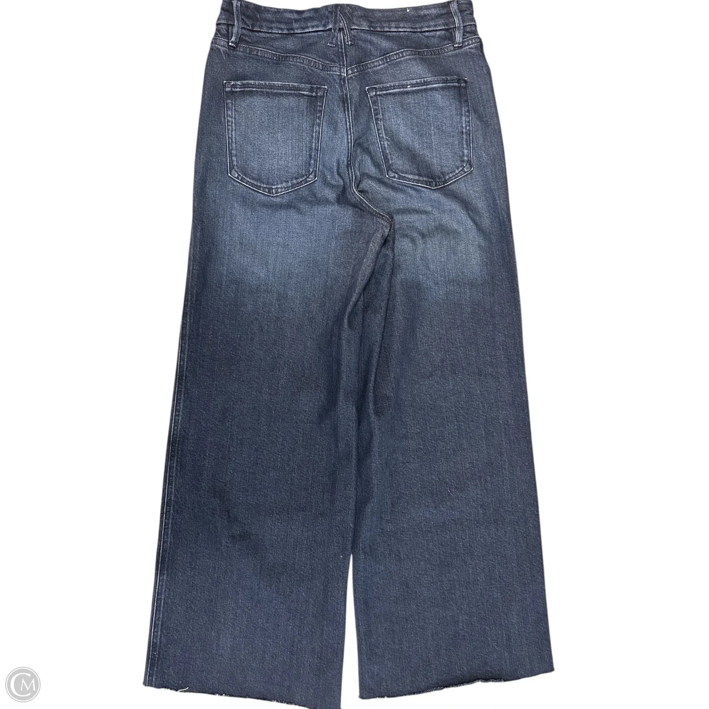 Jeans Wide Leg By Good American In Blue Denim, Size: 8