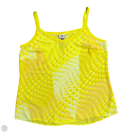Top Sleeveless By Cabi In Yellow, Size: M
