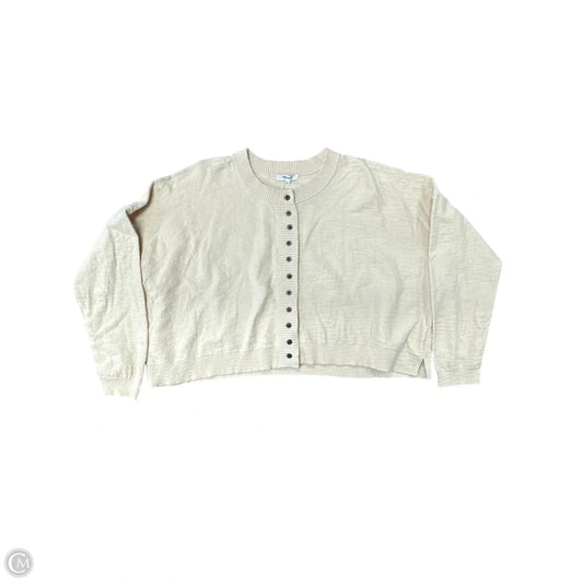 Sweater Cardigan By Madewell In Tan, Size: Xl