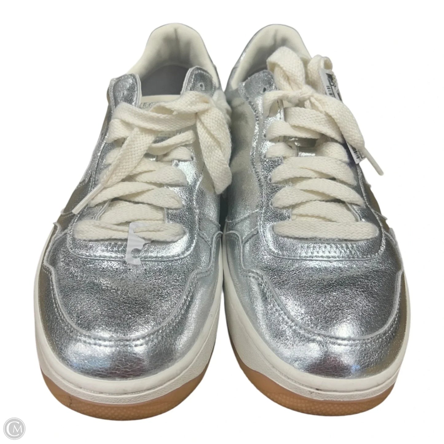 Shoes Sneakers By Skechers In Silver, Size: 9
