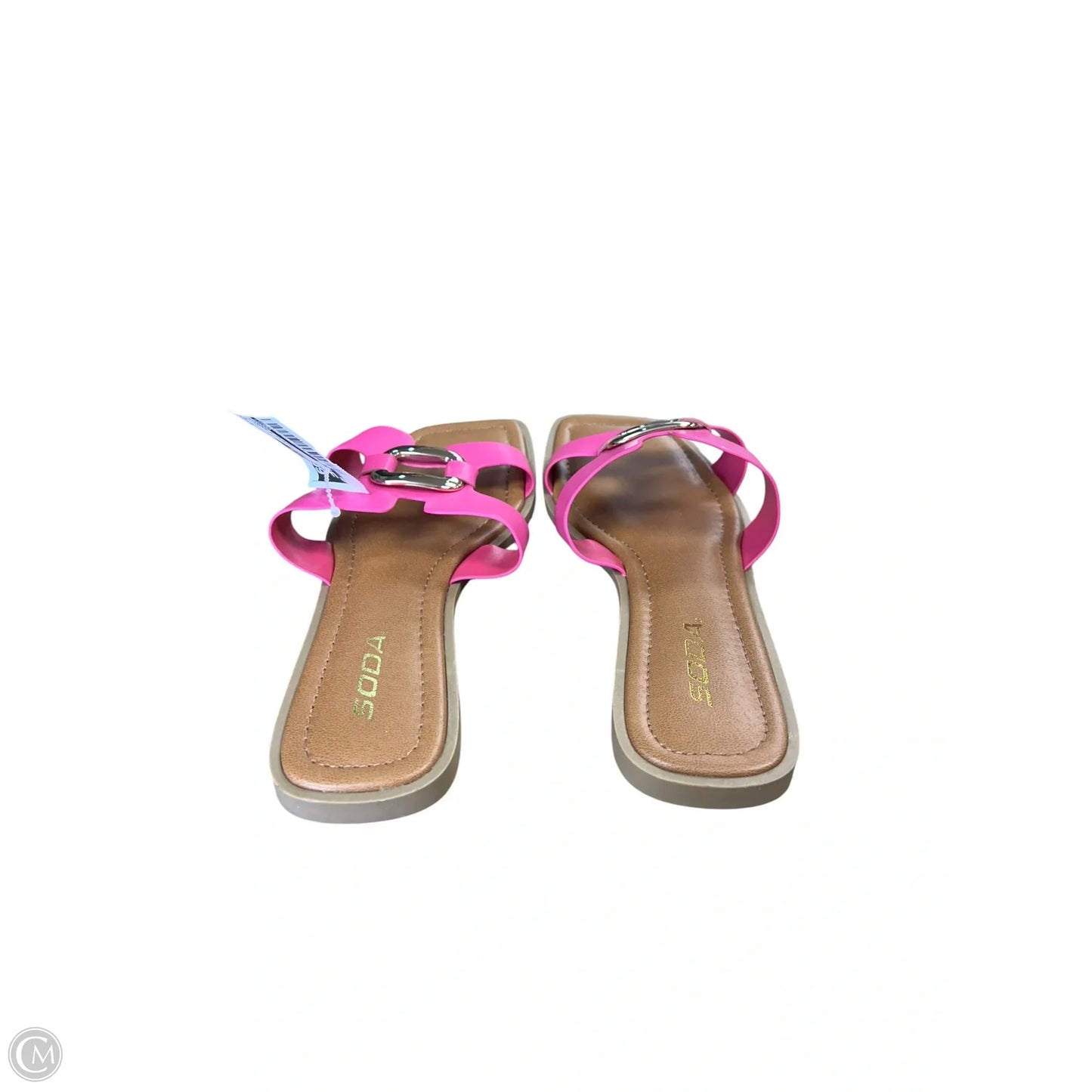 Sandals Flats By Soda In Pink, Size: 8