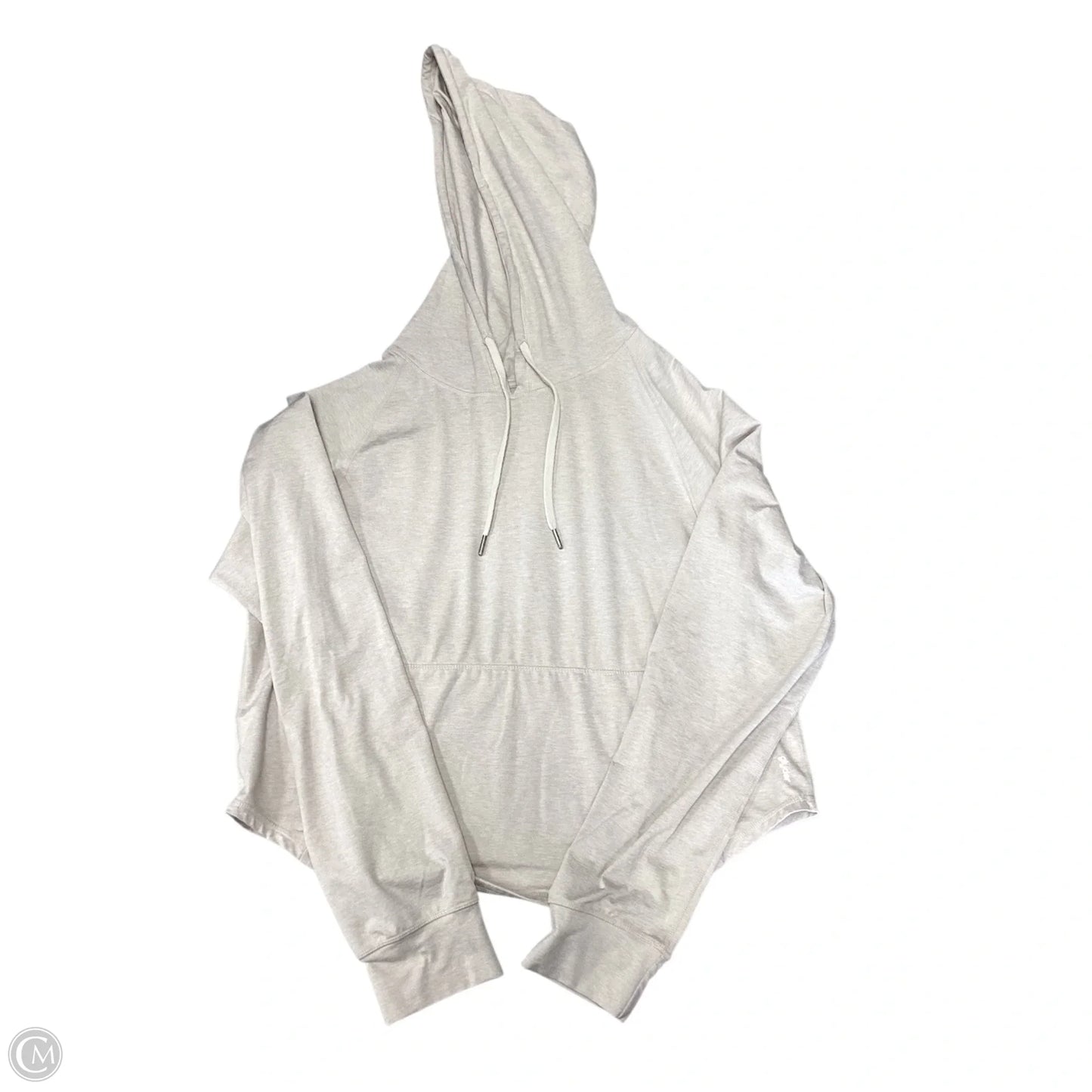 Athletic Top Long Sleeve Hoodie By Glyder In Cream, Size: S