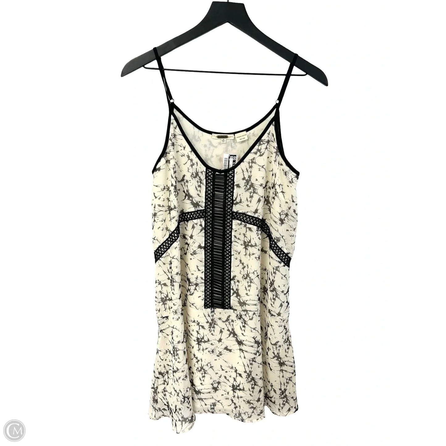 Dress Casual Short By Miss Me In Black & Cream, Size: M