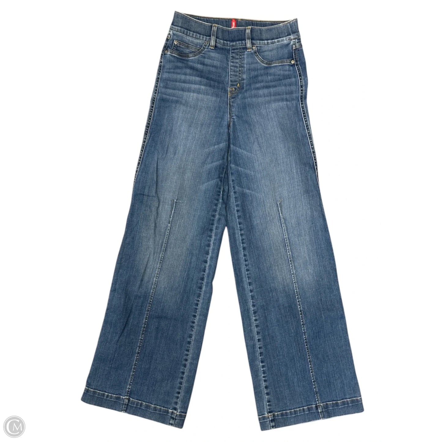 Jeans Wide Leg By Spanx In Blue Denim, Size: S