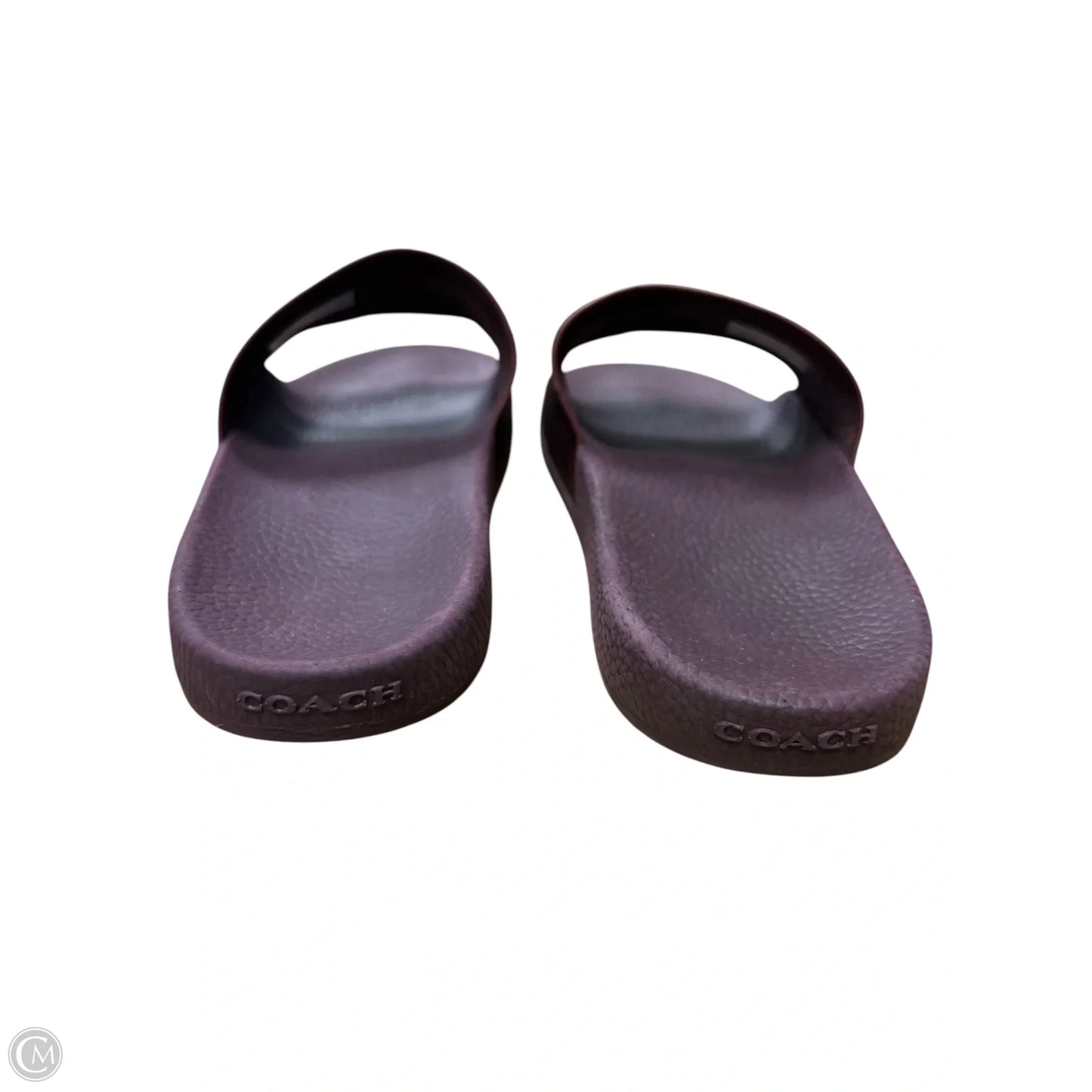 Sandals Designer By Coach In Maroon, Size: 7