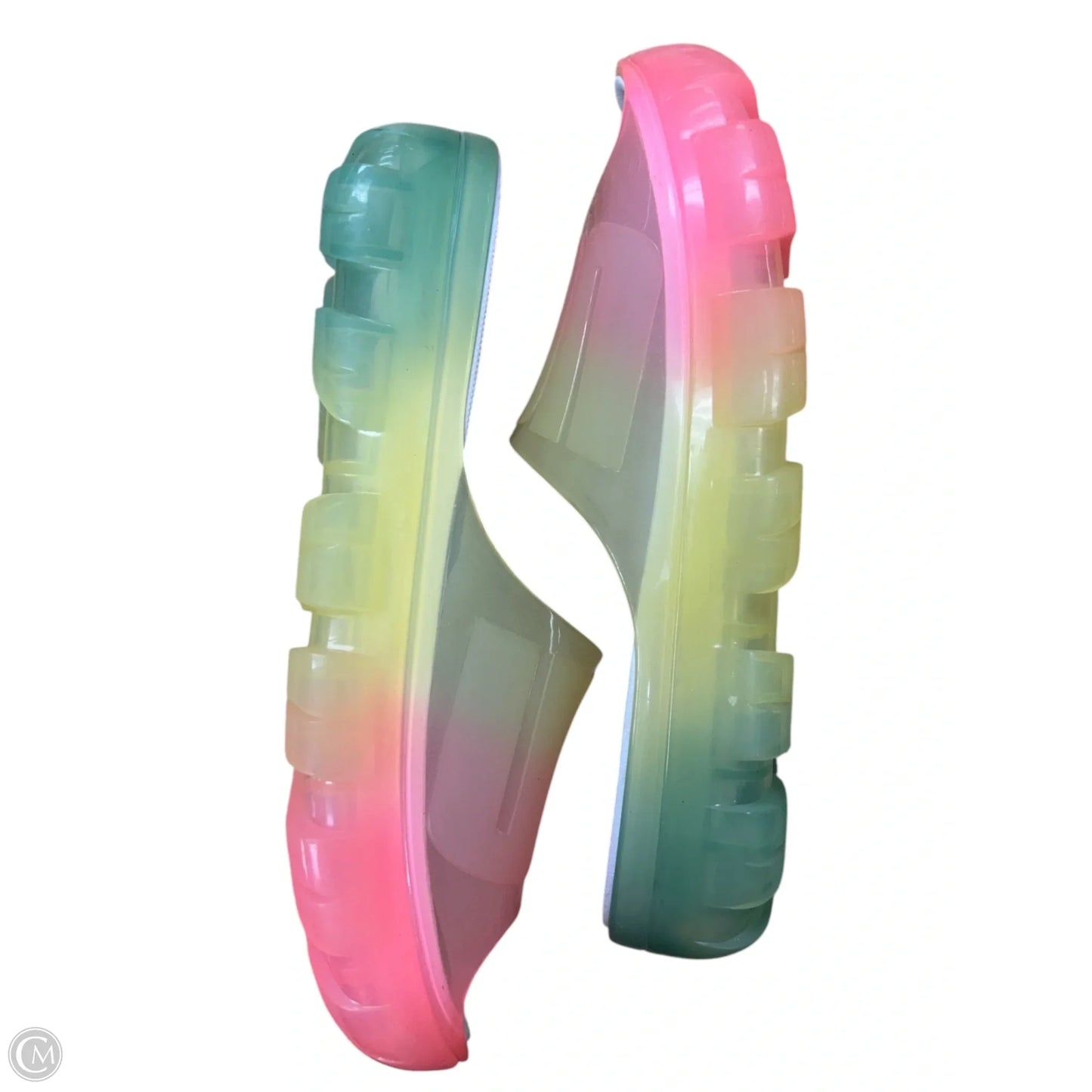 Sandals Designer By Ugg In Rainbow Print, Size: 7