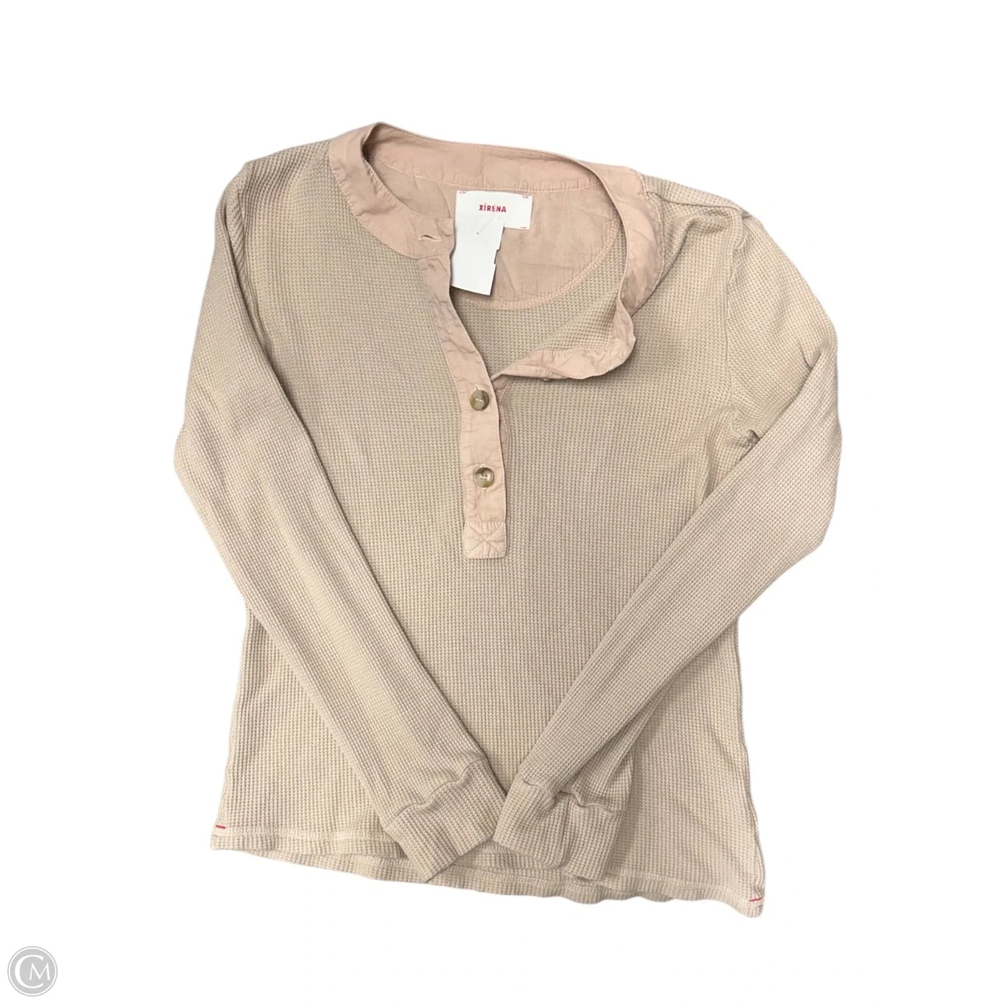 Top Long Sleeve By Cma In Tan, Size: Xs