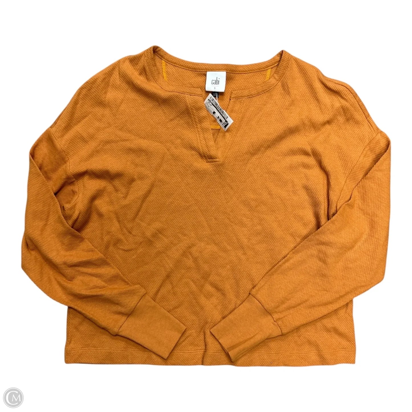 Top Long Sleeve By Cabi In Orange, Size: S