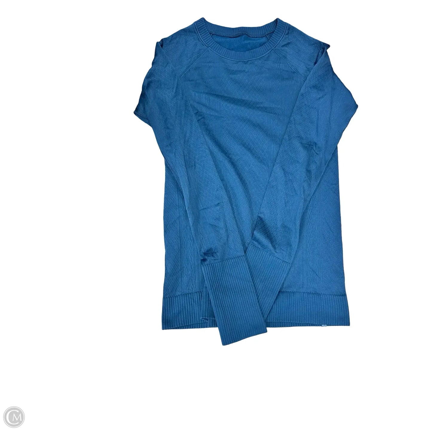 Athletic Top Long Sleeve Crewneck By Lululemon In Blue, Size: 8