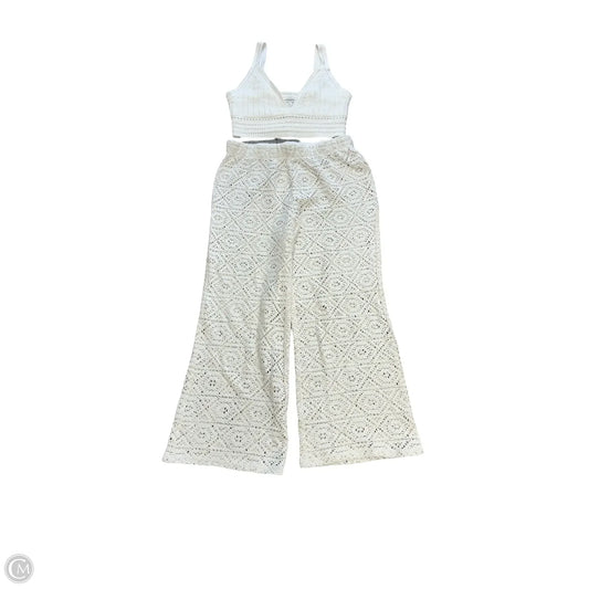 Pants Set 2pc By Banana Republic In Cream, Size: L