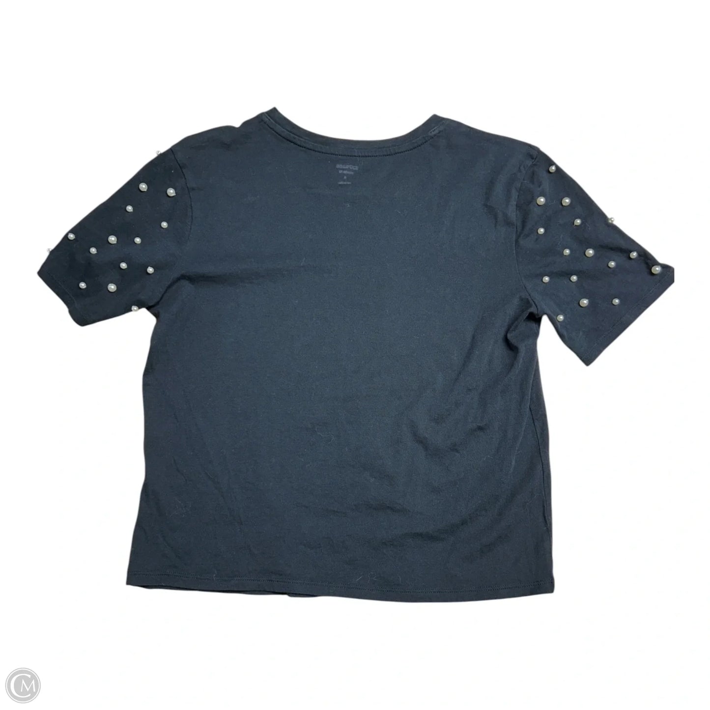 Top Short Sleeve By Express In Black, Size: Xs