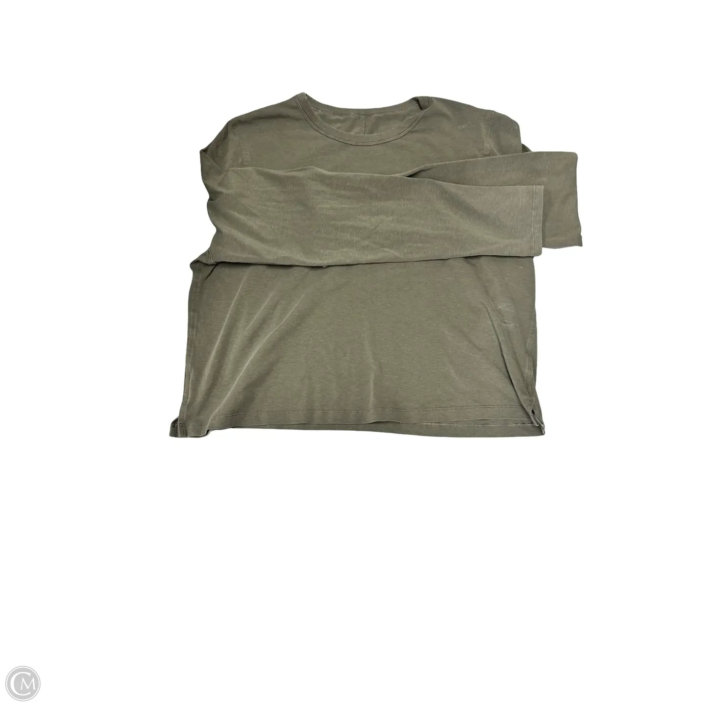 Top Long Sleeve By Lululemon In Green, Size: M